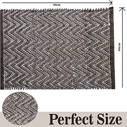 Image of Door Mats for Home | Door Mats for Home Entrance | Door Mat for Bathroom| Soft & Super Absorbent Mats for Shower | Washable, Non-Slip & Quick-Drying Mats (Pack of 2) (Multicolor 6)