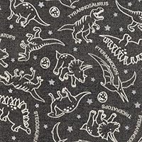 Amazon | 【オックス プリント】NEW デニム調 恐竜 シルバーラメ