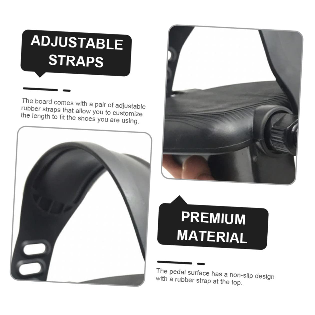 BESPORTBLE Fahrradpedale Design Rutschfestem für Verstellbaren Gummiriemen und Ersatz mit Reparatur Heimtrainer im Mountainbike Outdoor Bereich