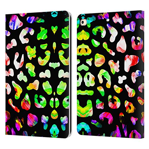 Étui portefeuille cuir iPad 9.7 anti-rayure motif animalier