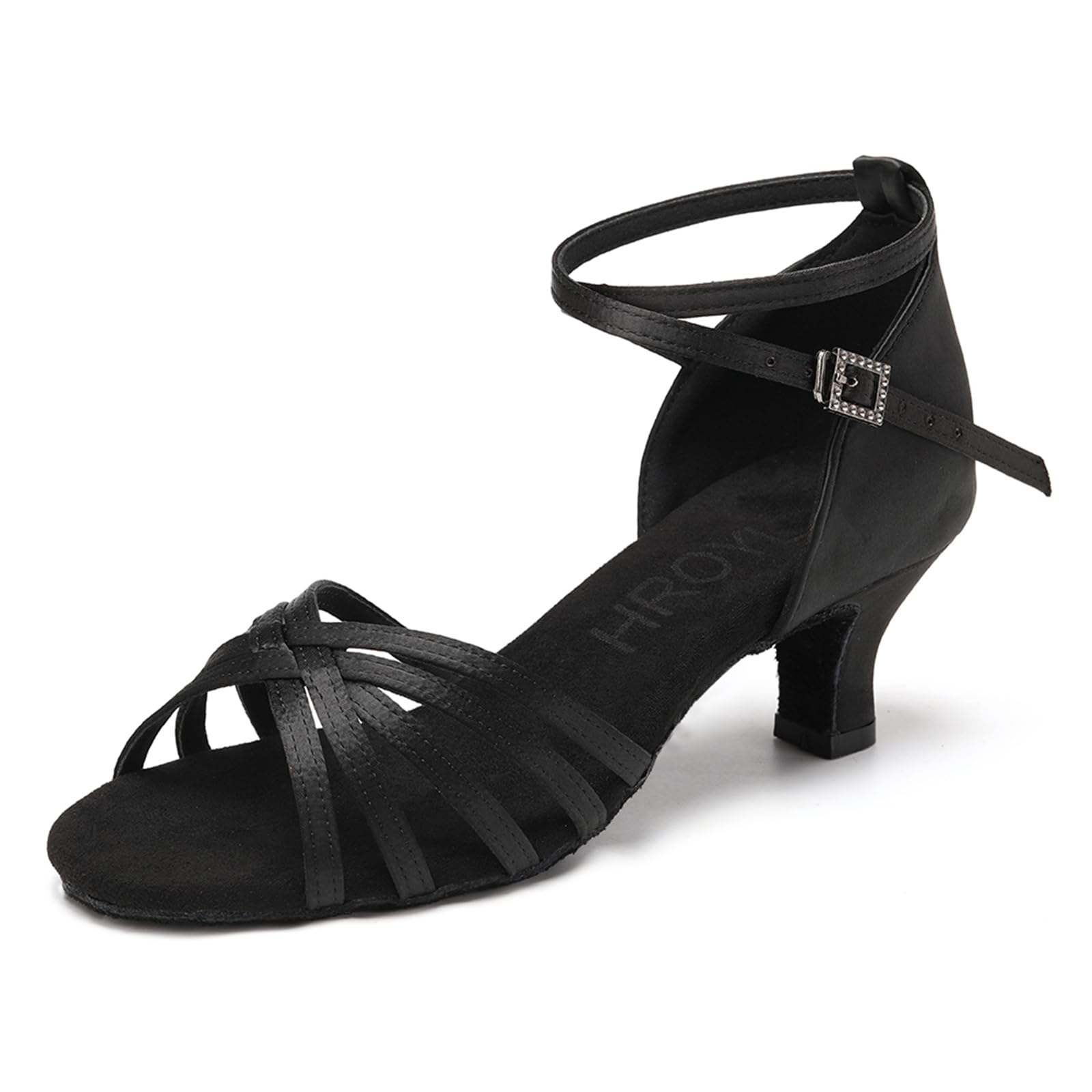 HROYL Zapatos de Baile/Zapatos Latinos de Satén Mujeres ES213 — view 11
