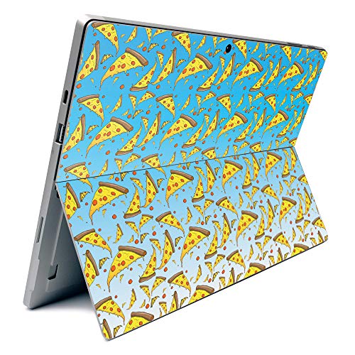 Image of MightySkins Carbon Fiber Skin for Microsoft Surface Pro 7 - Raining Pizza | Textured Carbon Fiber Finish | Easy to Apply, Remove, and Change Styles | Made in The USA