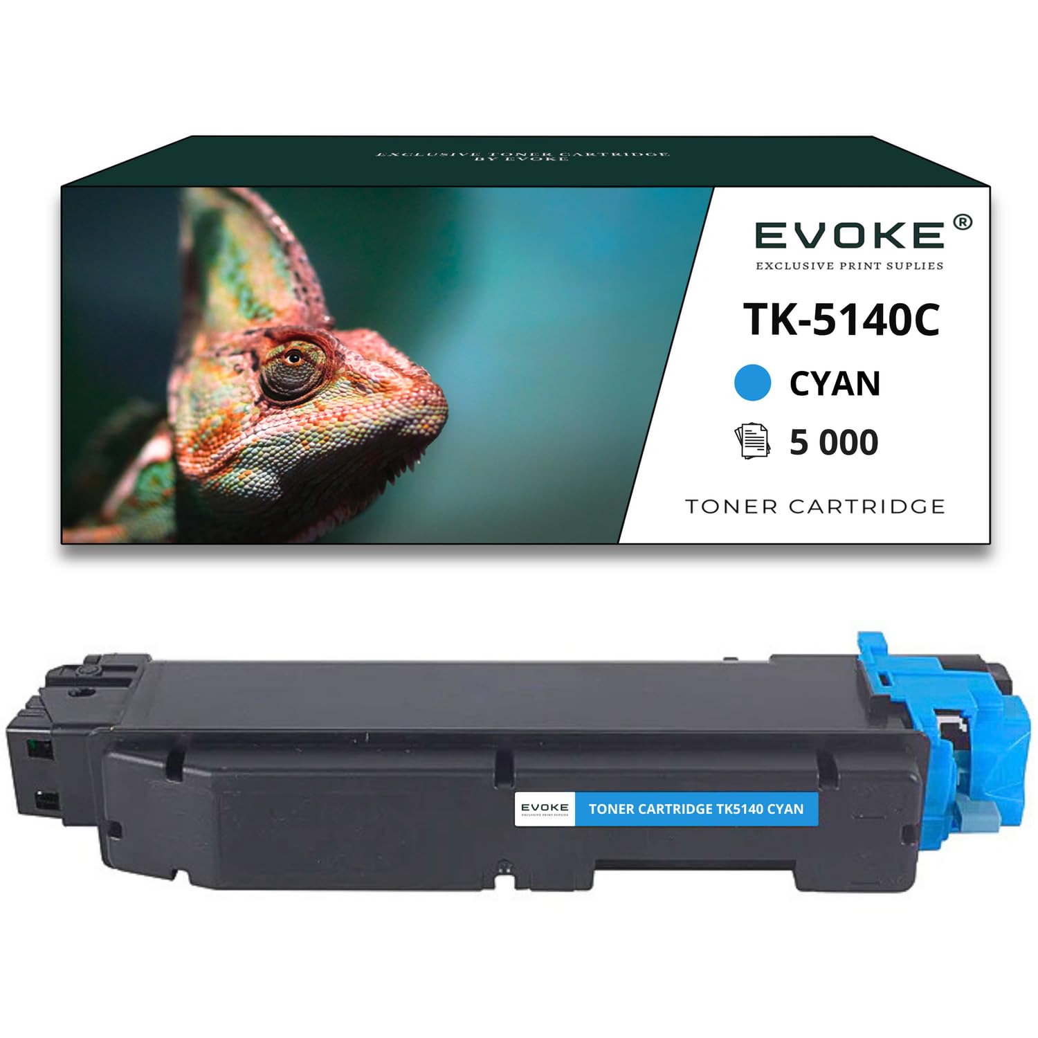 EVOKE TK5140 TK-5140 Toner Kompatybilny z Kyocera M6030 M6530 P6130 (Zestaw CMYK) 22000 Stron
