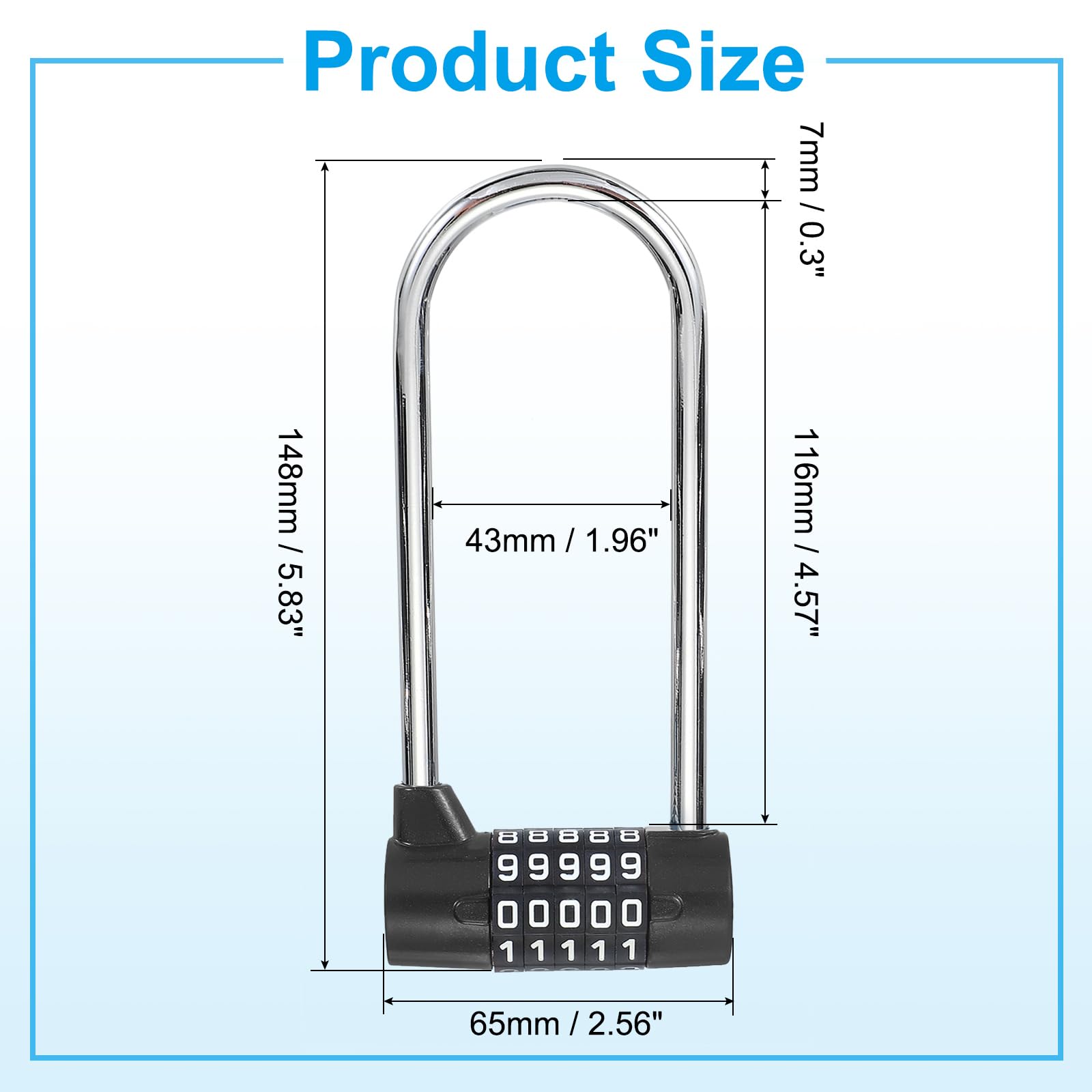PATIKIL Combination Padlock - Image 2