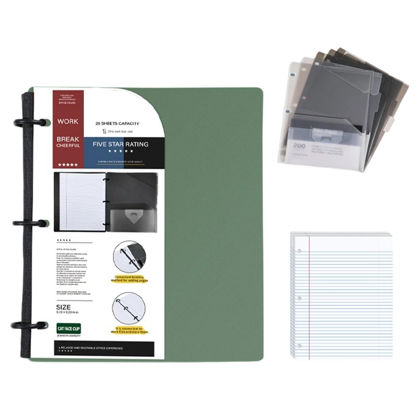 Raccoglitore in plastica pieghevole, design compatto per notebook, facile da trasportare, per spostamenti, viaggi e ufficio mobile, raccoglitore per cartelle ricarica per notebook