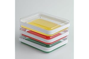 3PCS Clear Plastic Pencil Case with Zipper & Durable Double Layer Design