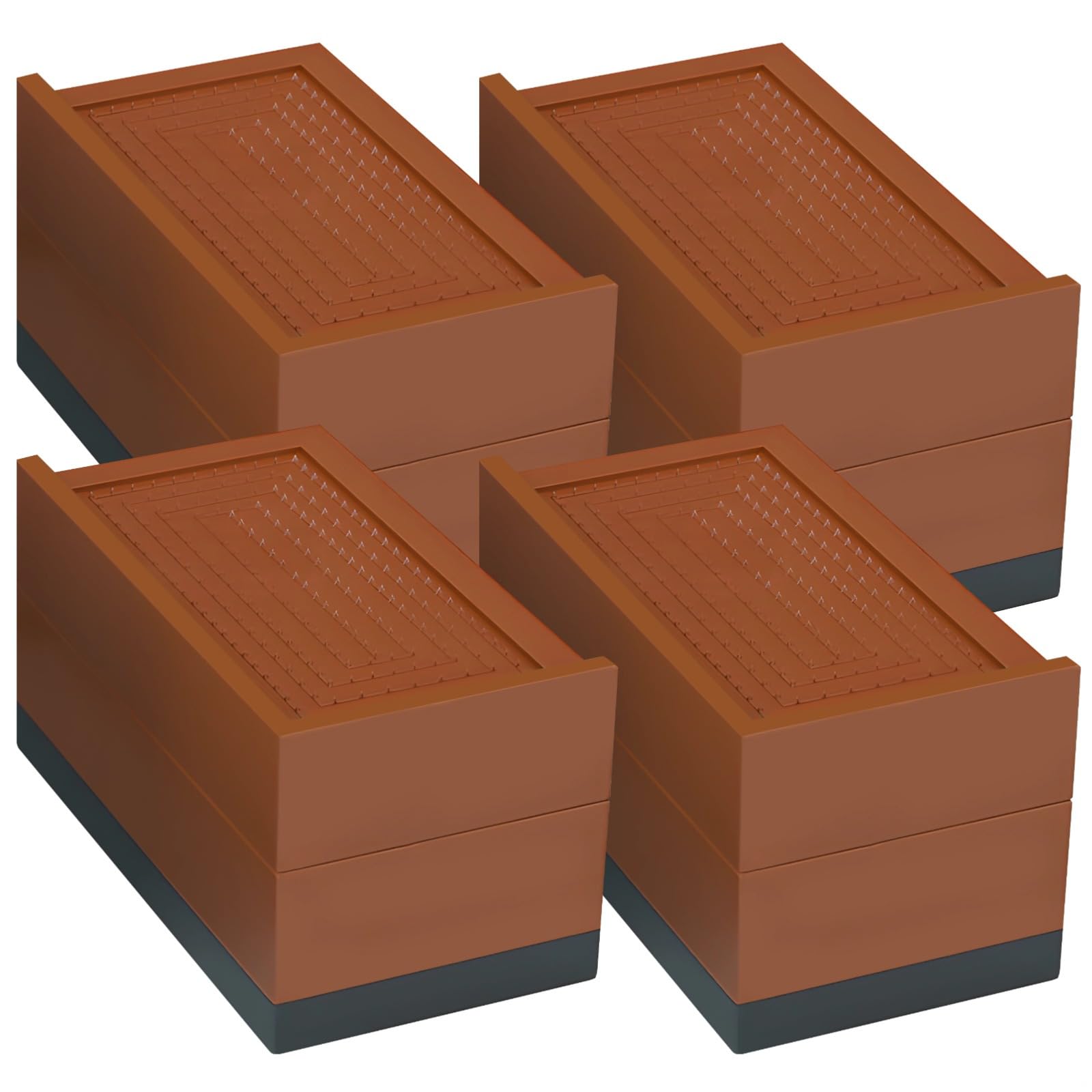 Bosreroy 4 Pcs Heavy Duty Furniture Risers for Couch, Bed, Table, Sofa, Adjustable Stackable Lift for Dorms