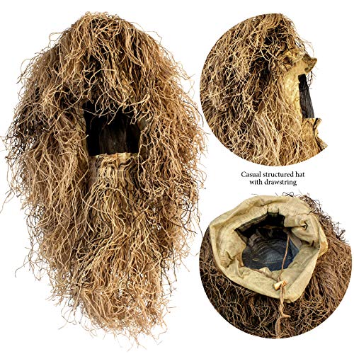 Red Rock Outdoor Gear Men's Youth Ghillie Suit, Desert Camouflage, 10-12 - Thumbnail 2