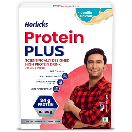 Horlicks Protein Plus Vanilla Drink 400g 400 g