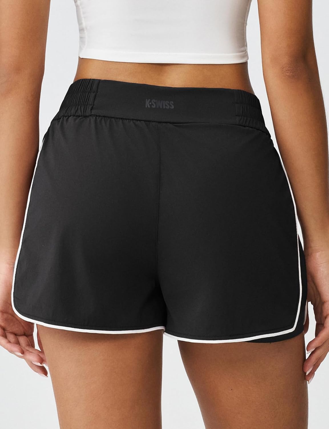 K-Swiss Women's Running Shorts - 2 in 1 Workout Shorts Quick Dry Athletic Tennis Gym Shorts