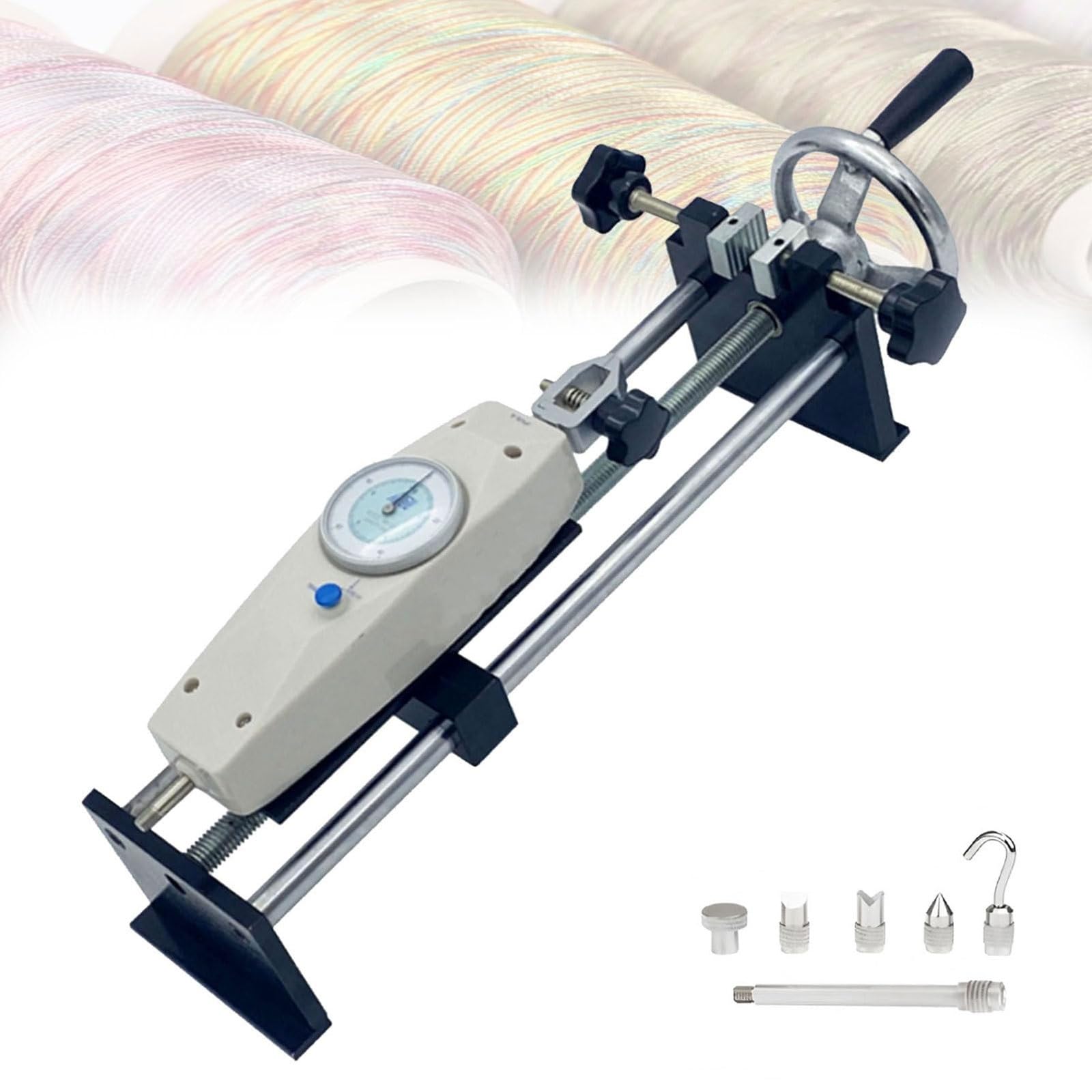 Horizontal Push-pull Dynamometer with 5 Probes,Manual Force Gauge Stand with Digital Force Gauge,Force Measurement Equipment with Mounting Bracket,for Mechanical Tension Simulation(200N)