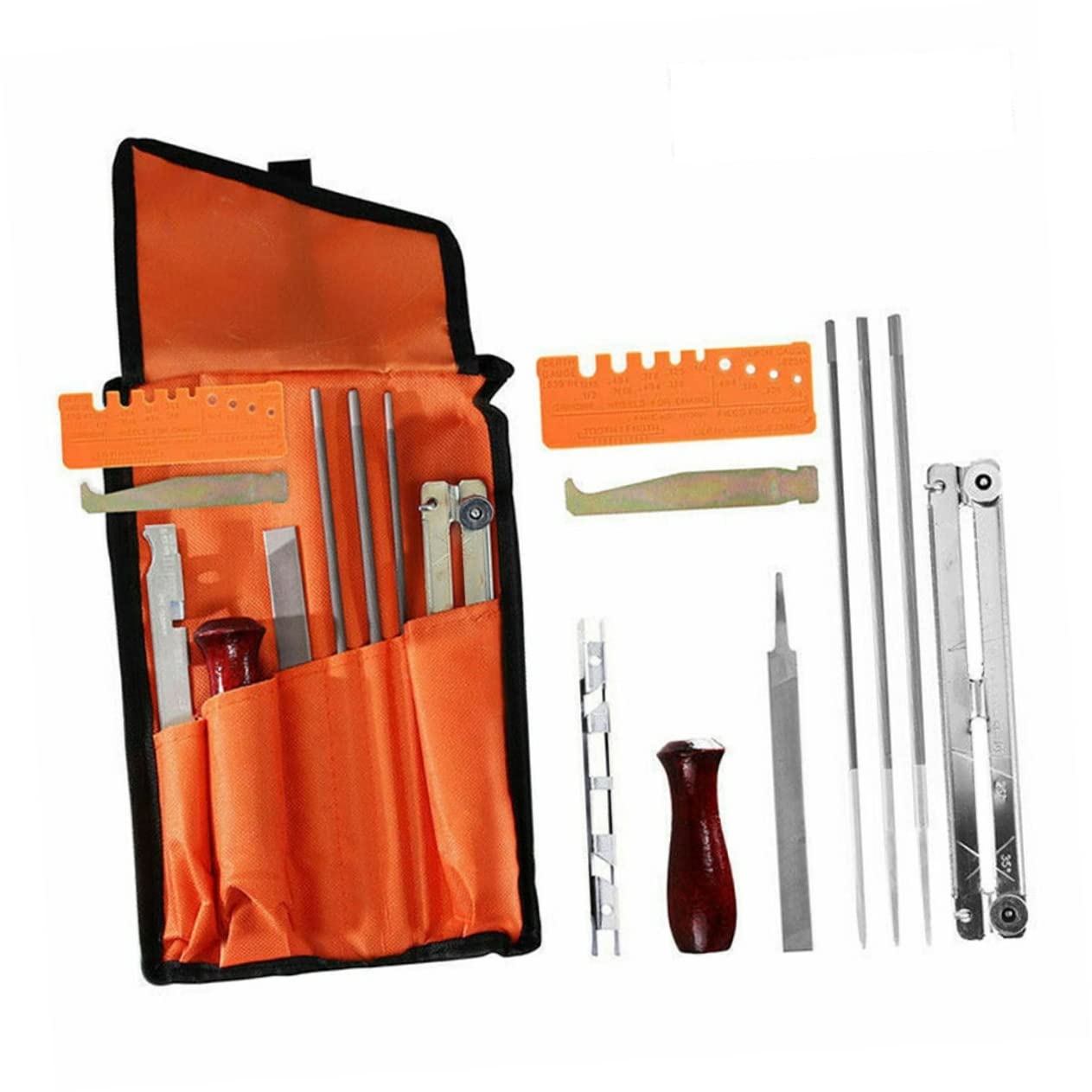 Kit De Limado Para Motosierras 10 Piezas Afilador De Cadena Durable y Resistente