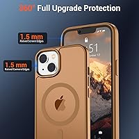 Vista 1305 de SUPFINE Funda magnética para iPhone 11 (compatible con MagSafe) (protección contra caídas de grado militar), translúcida mate a prueba de golpes