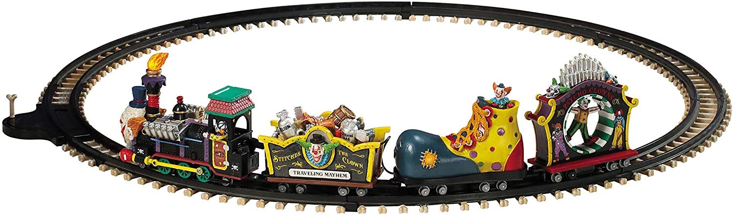 Lemax Crazy Clown Express circuit de train miniature animé 4.5v - 5