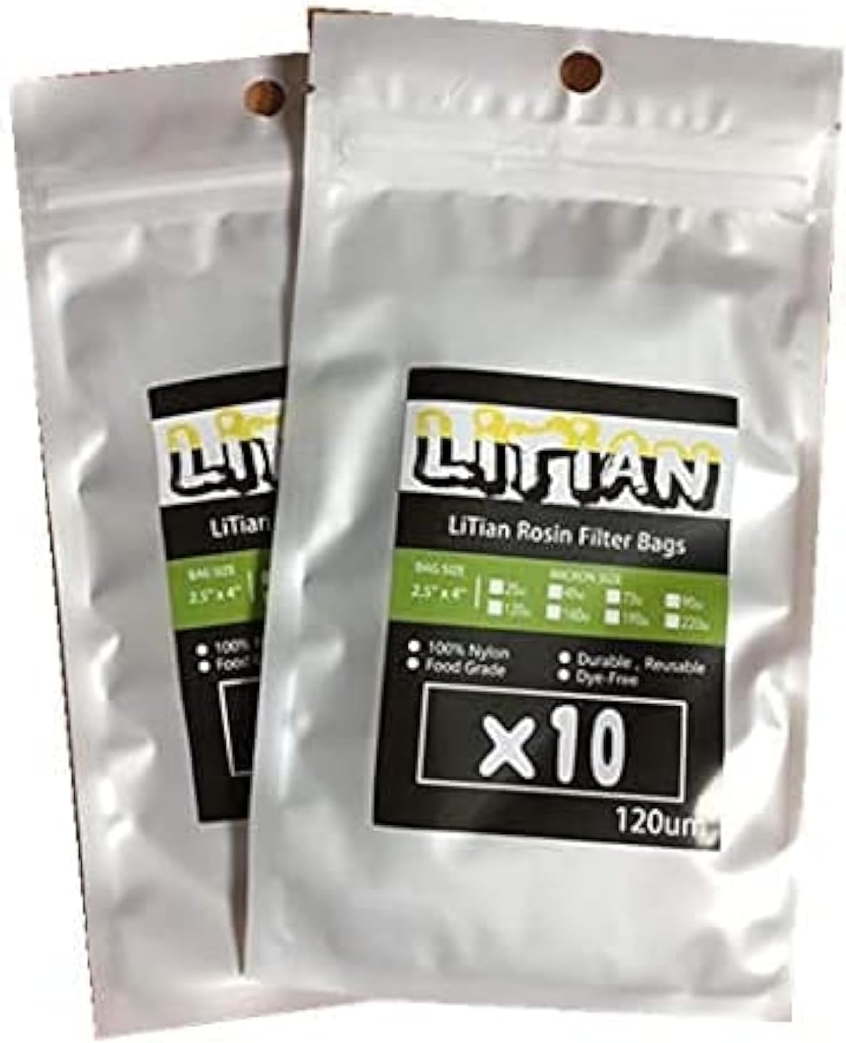 90 micron 2.5 X 4 Rosin Bags 10pcs Rosin Press Bag