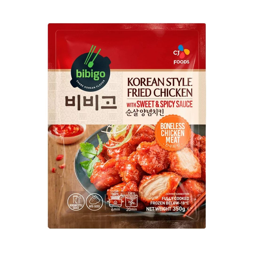 Bibigo Pollo Frito Coreano Sabor Dulce y Picante 350g