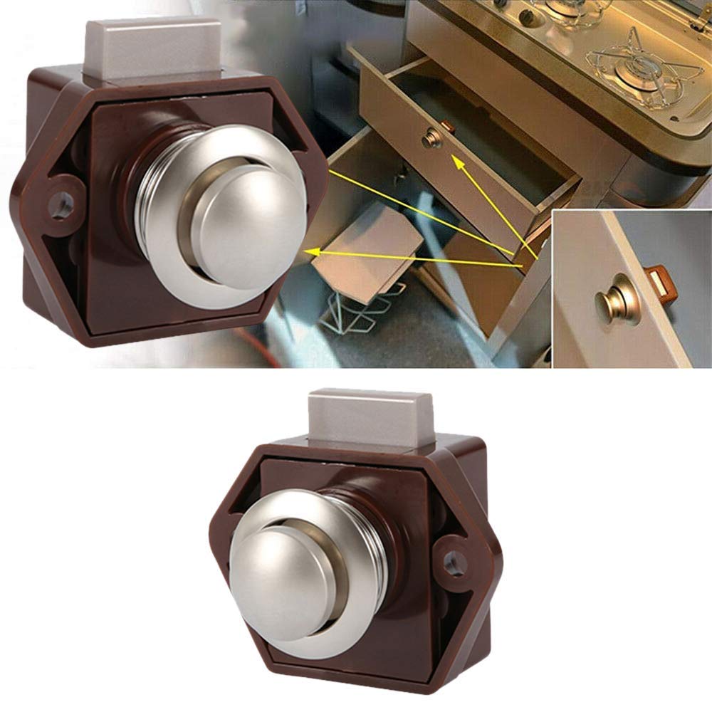 ZADI LOCKER COMPARTMENT LOCKER PUSH POP DOOR LOCK Caravan - Foto 7