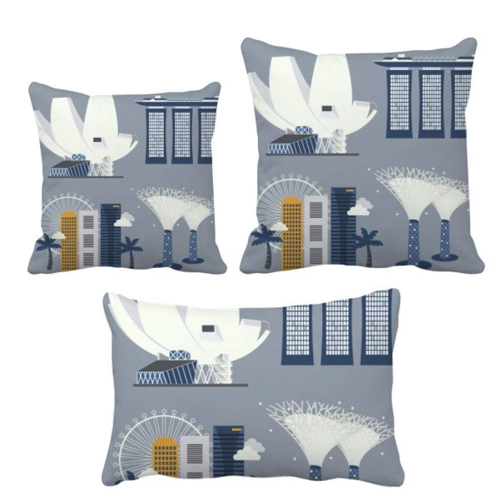 Singapour Parure de coussin motif pois célèbres housse de salon moderne