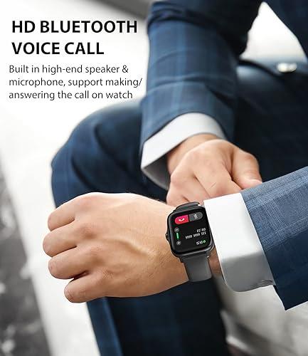 Miniatura 2 de EGQINR Relojes inteligentes para mujer, pantalla táctil HD de 1.7 pulgadas, rastreador de actividad física con monitor de salud y sueño, reloj