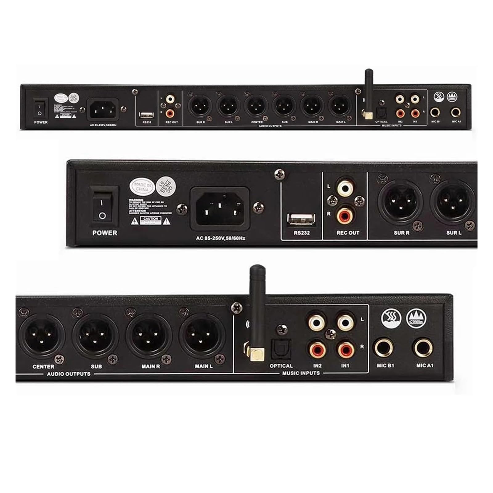 Efector Frontal De Karaoke, Procesador De Audio Digital, Preefectos KTV, Procesador De Efecto Eco DSP De 32 Bits Con Software For PC, Bluetooth