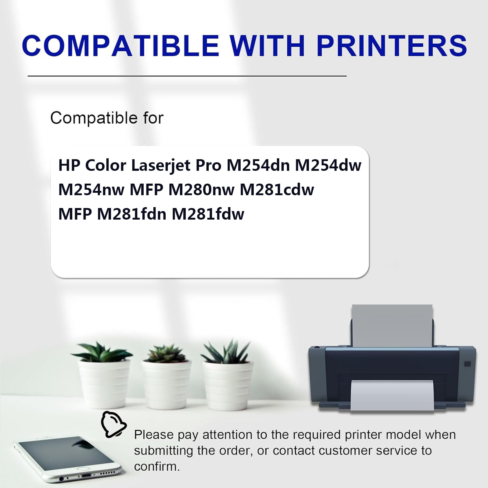 Cartucce Toner Compatibili 202A per HP Color LaserJet PRO M254dn M254dw M254nw MFP M280nw M281cdw MFP M281fdn M281fdw Stampanti, Trasparente e Resistente,4*Black