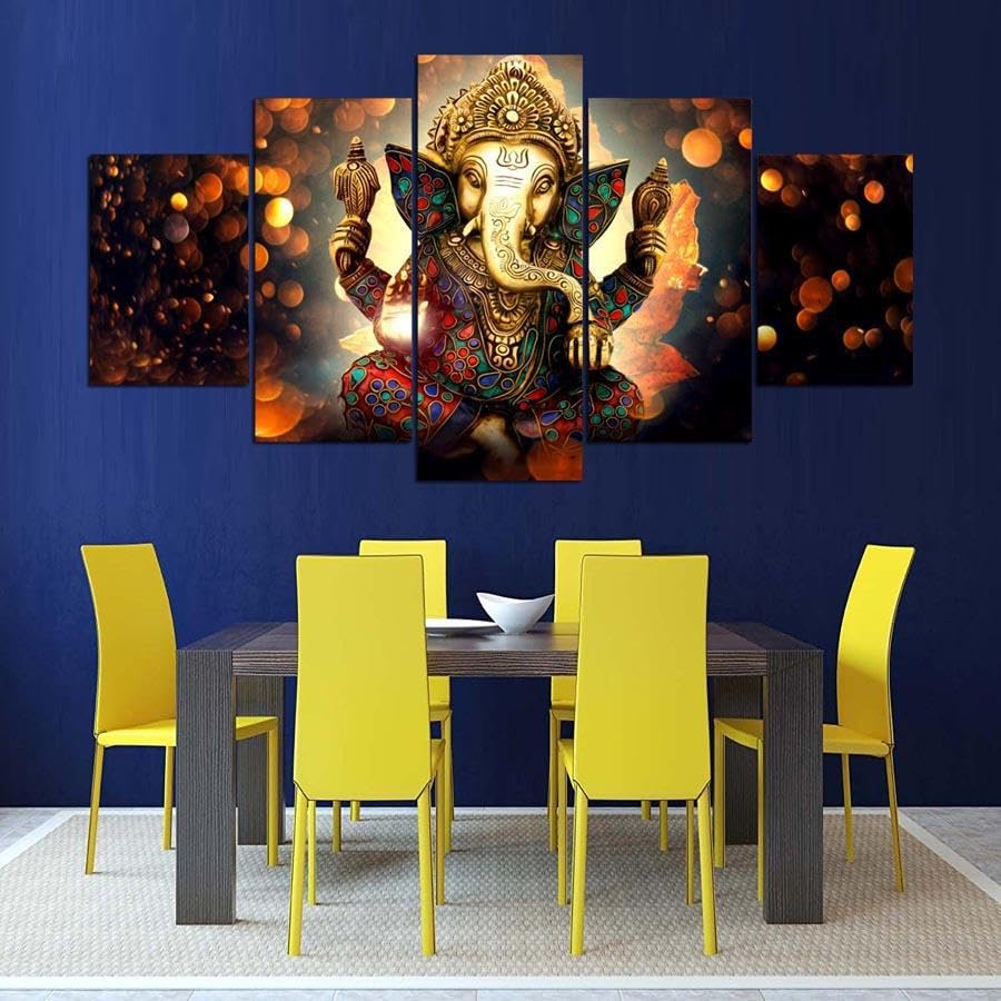Tableau cuisine décoration murale Dieu indien éléphant en toile