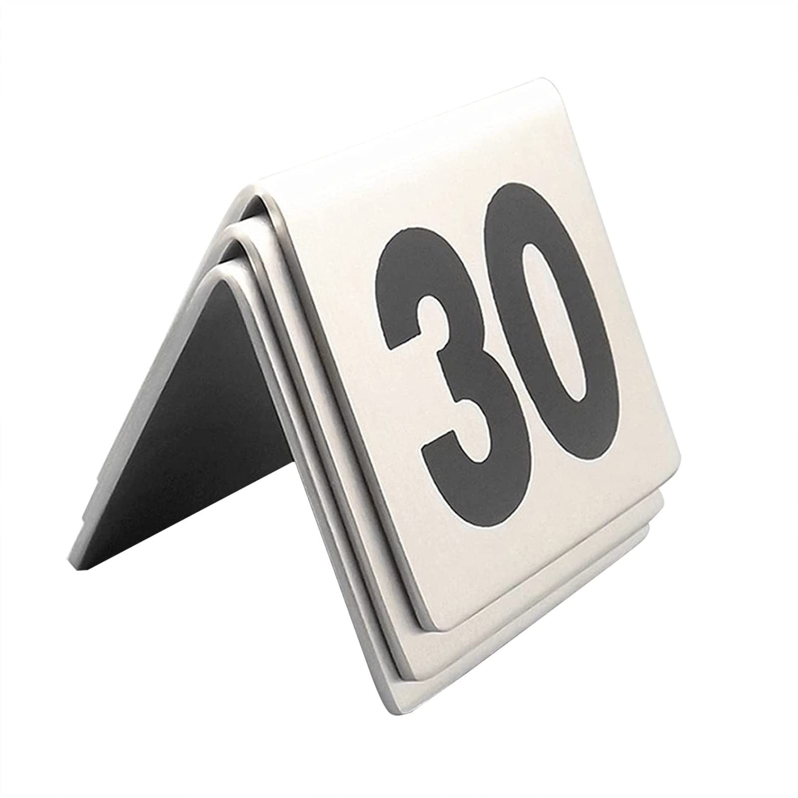 Cartes de Table Réutilisables Évitent les Erreurs Numéros Inox Double Face 1-50