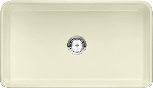Miniatura 3 de BLANCO 524257 Cerana Ii Fireclay - Fregadero de cocina con cuenco individual de 0 agujeros para montaje inferior, 30 pulgadas de largo para gabinete