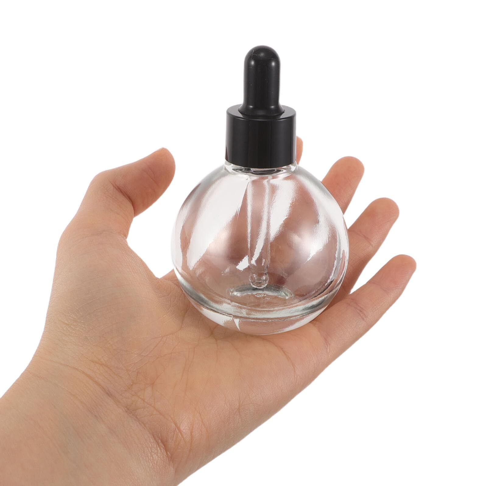 PACKOVE 12pezzi Flaconi Contagocce in Vetro Trasparente Tappo Ermetico per Campioni di Olio Essenziale Flaconi Contagocce per Liquidi da Viaggio per Siero Viso e Cosmetici