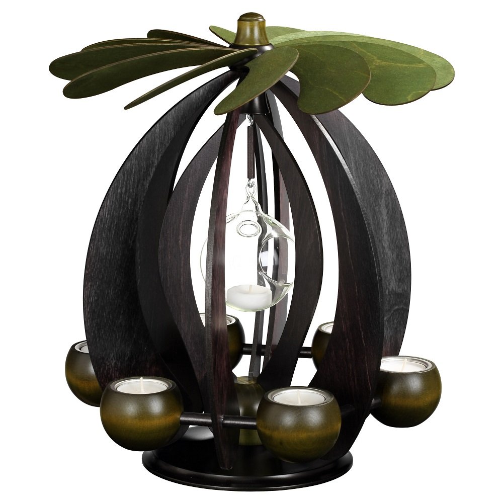 Pyramide accrochante de conception haut de gamme teinte charbon anthracite 38cm