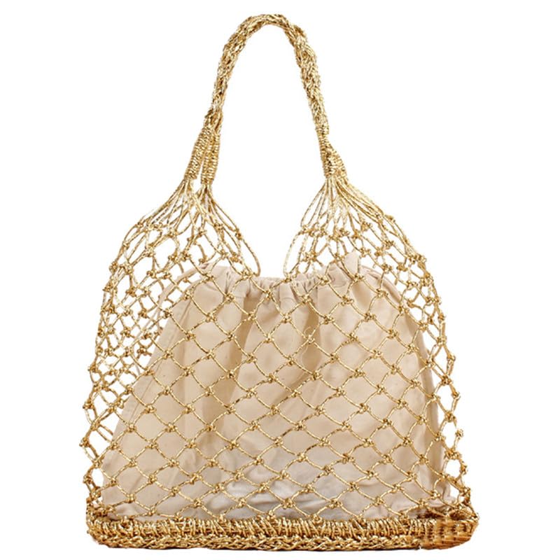 Bolso Tote tejido grande para mujer miniatura 1