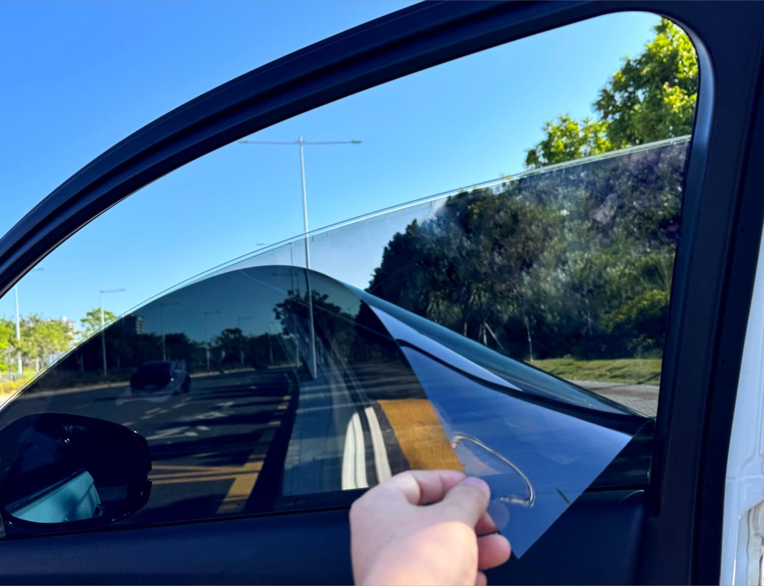 Car Side Window Tinting (Camry Only) Detachable and Easy to Install Sun Protection UV Protection Privacy Protection Snow Blindness Protection (33% Shade Color 2019-2024)