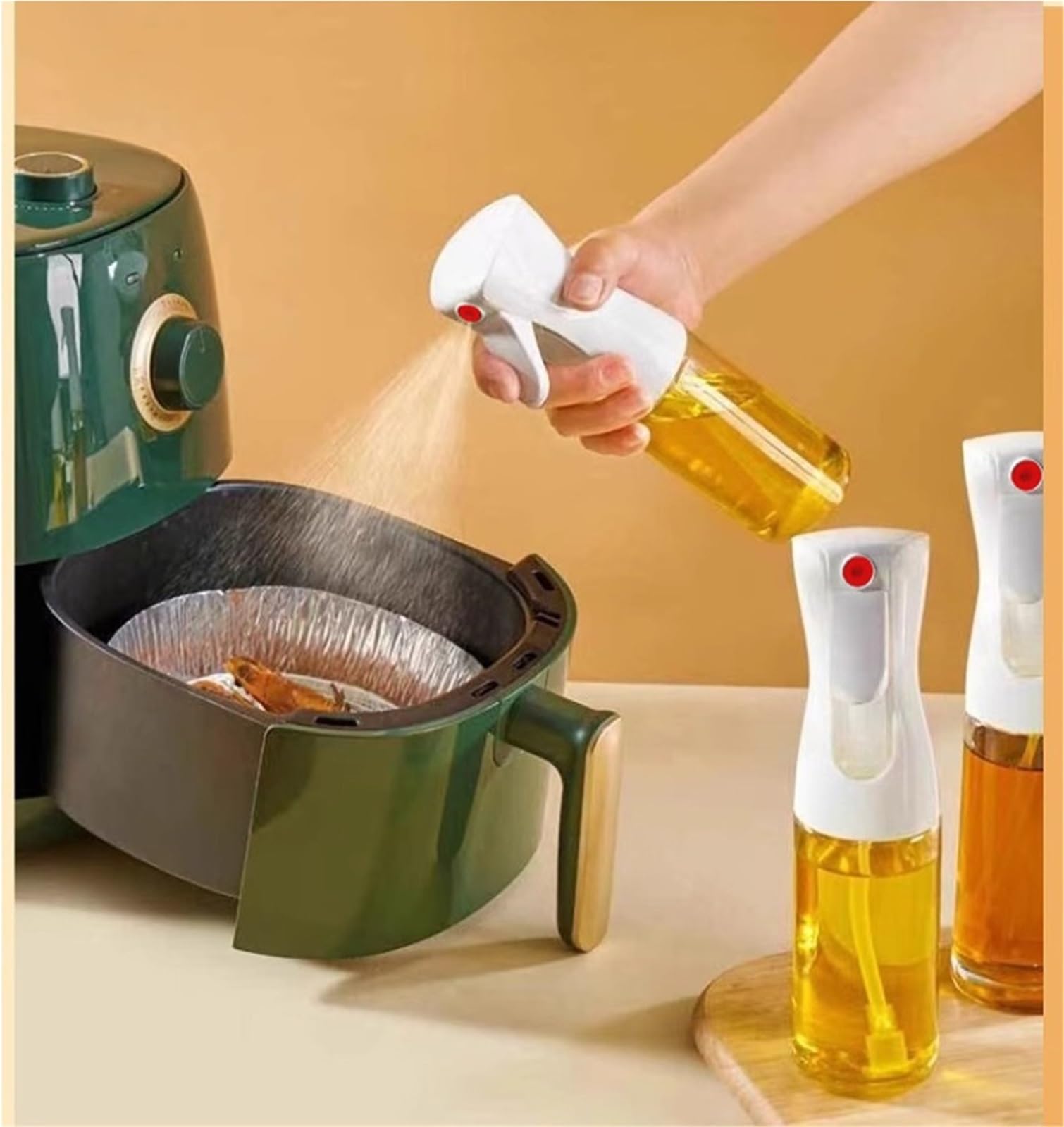 Pulverizador de aceite de cocina, Botella Rociadora De Aceite for Cocina, Pulverizador for Freidora Aire, Barbacoa Y, 10 Uds(Black)