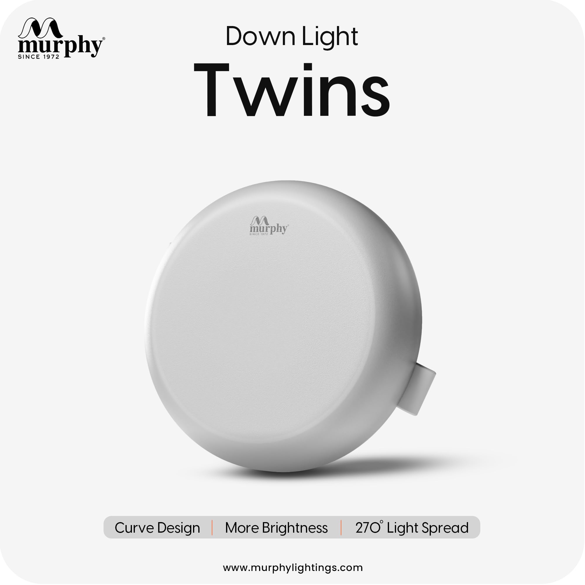 Murphy 2-in-1 7W+7W Double Color Round LED Junction Box Ceiling Light | Cool White + Warm White | High Brightness Energy Saving Indoor Light | 2-Year Warranty | Pack of 20