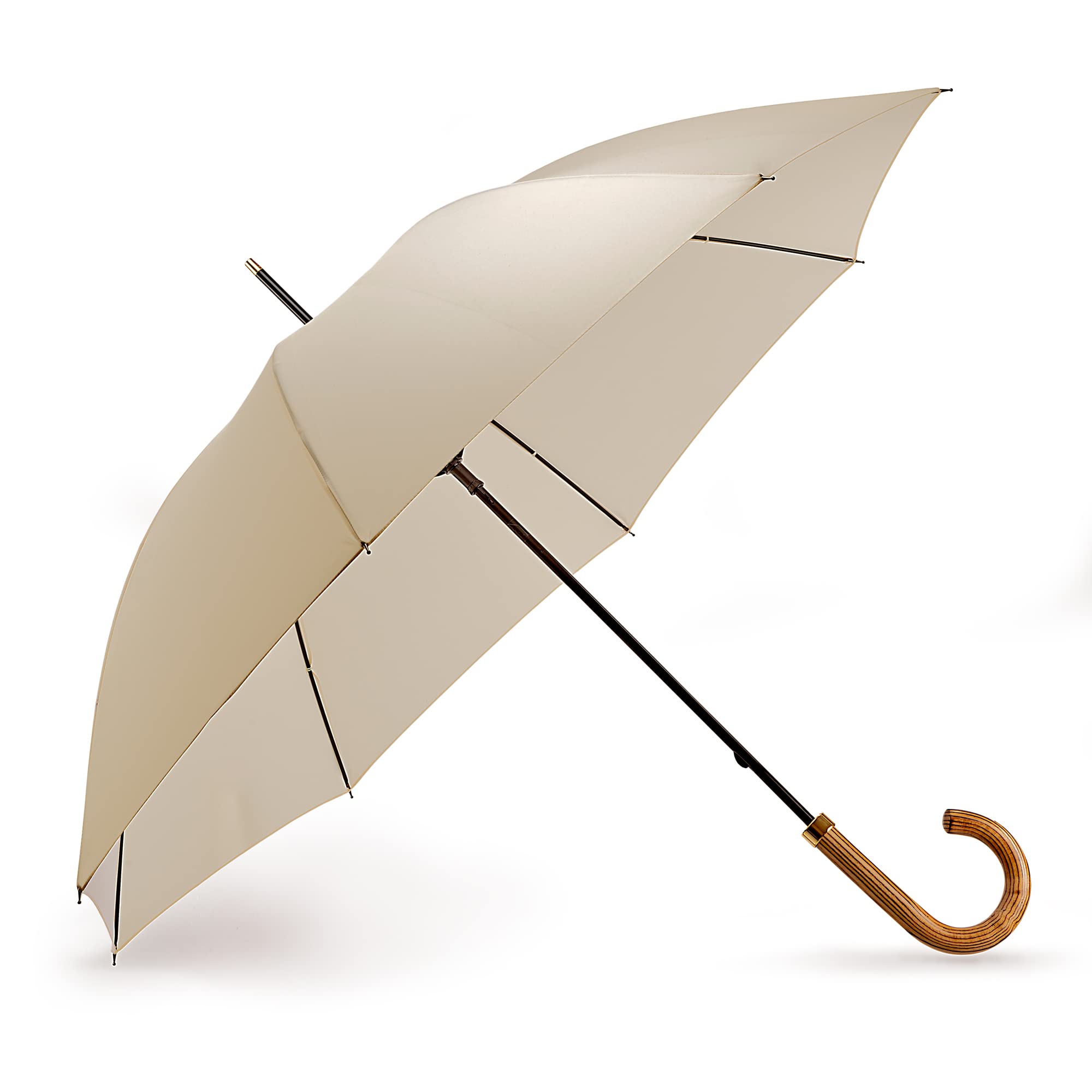 Fulton Commissioner Elm Wood Walking Umbrella - Ivory Cream | Wedding Umbrella |