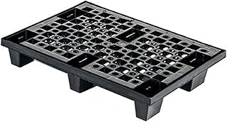 Kunststoff-Halbpalette (PP) – Leichte, stapelbare & ineinander steckbare Palette für Innen- & Außenbereich – Made in Italy – 80x60 cm – 1 Stück