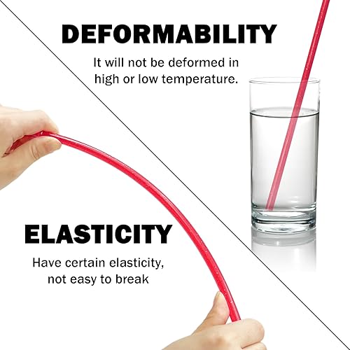Miniatura 5 de ZHOMA Paquete de 24 pajitas de plástico reutilizables con purpurina, vaso duro de 11 pulgadas de largo con cepillo de limpieza, apto para