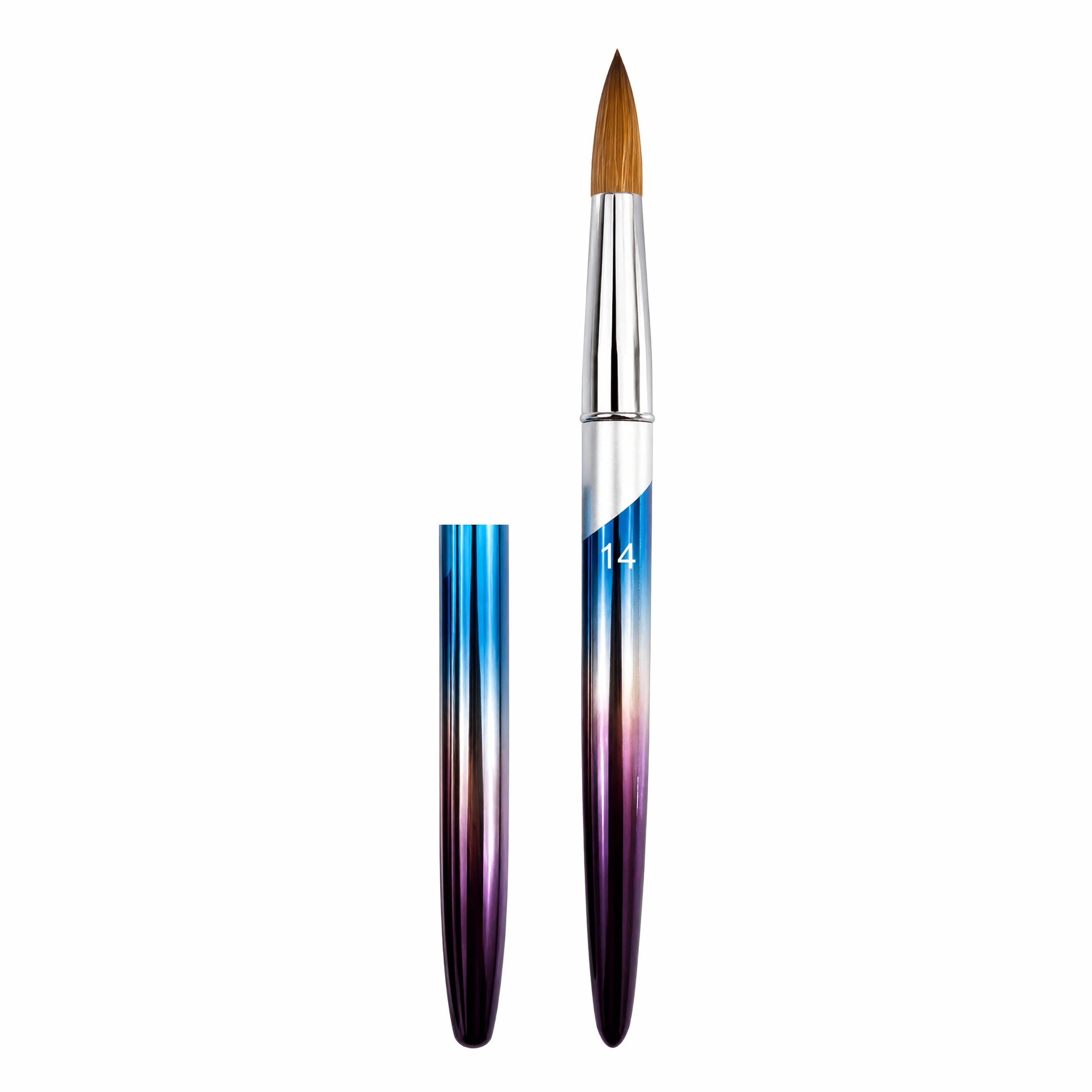 SHILLS PROFESSIONAL Rainbow Acrylic Nail Brush with Soft Durable Bristles, Multicolor, for Nail Extension and Sculpting-picture-20