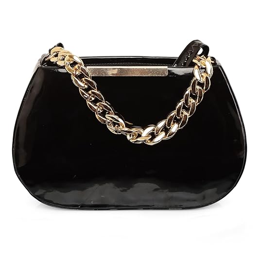 Stylish Black Sling Bag for Women Latest Solid Pattern Party Bags for Women