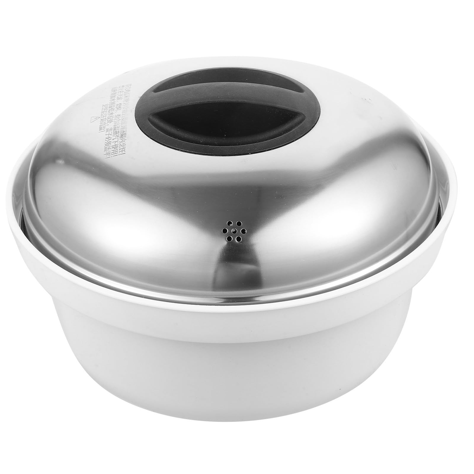 Didiseaon Vaporera y Versátil de Acero Inoxidable y Plástico para Microondas Fácil de Limpiar para Cocinar al Vapor Arroz, Verduras Casa