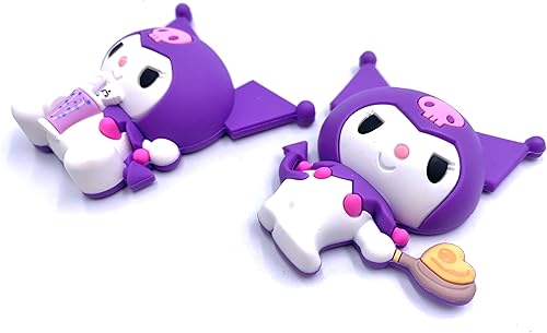 Miniatura 3 de Sanrio Hello Kitty & Friends - Imán de espuma 3D Kuromi con bebida y kuromi con panqueque - Paquete de 2 imanes