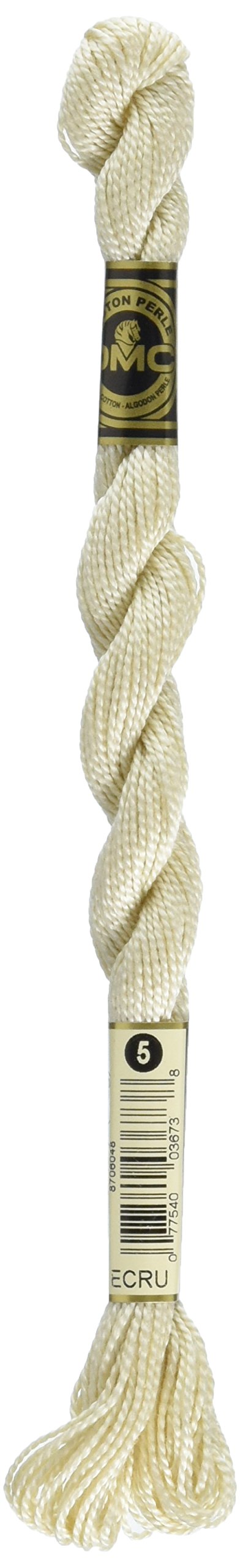 DMC 115 5-Ecru Pearl Cotton Thread, Ecru, Size 5