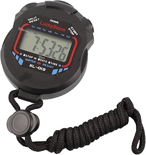 LuckyStone Professional Digital Stopwatch Timer,Handheld LCD Chronograph Water Resistant Stop Watch with Alarm Feature for Sports Fitness Coaches and Referees