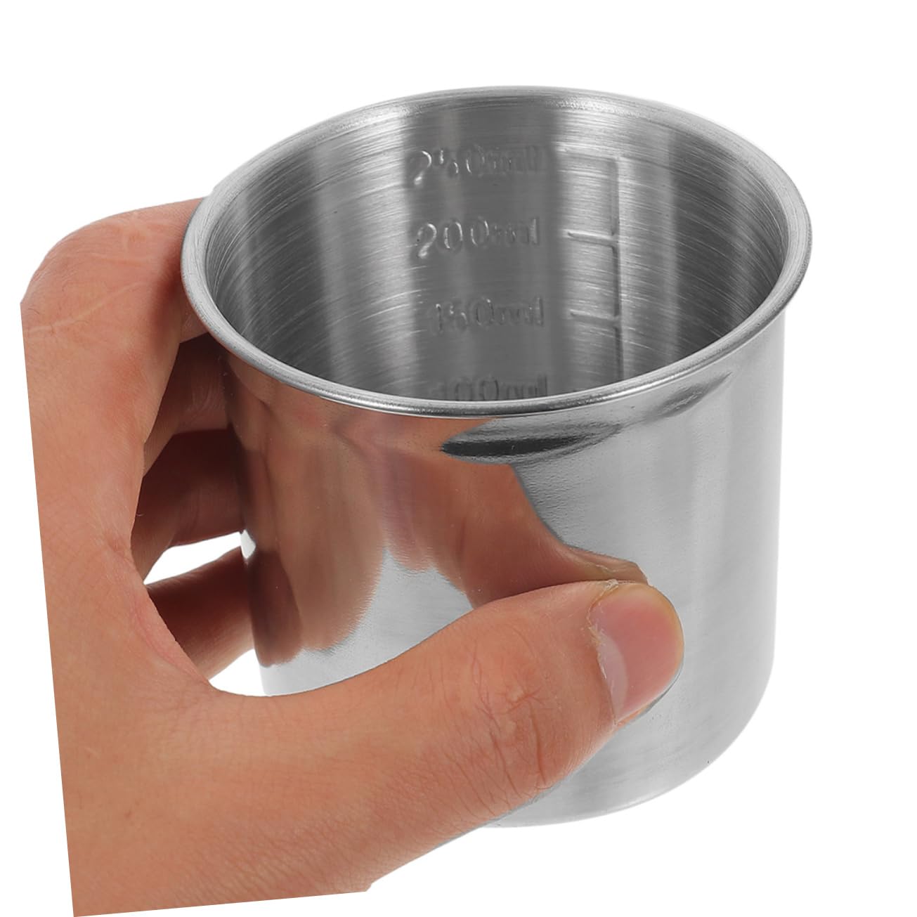 TOPBATHY Lot De 5 Tasses À Mesurer Robustes En Acier Inoxydable Récipients À Mesurer À Large Ouverture Pour 3 Pièces X 5