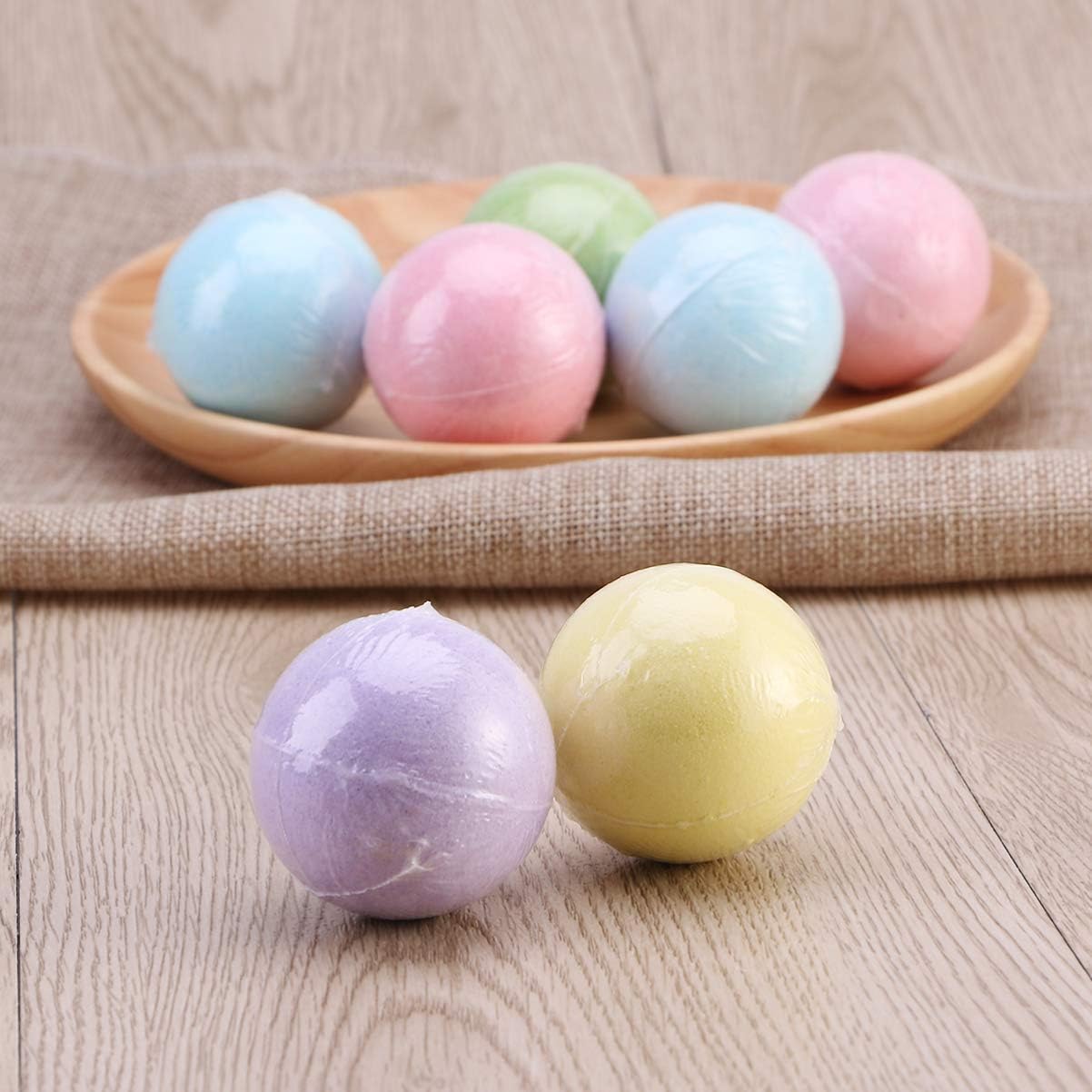 8pcs Bath Set Organic Bubble Bath Bath for Women Fizz Effect Bath for Valentine’S Day Christmas (Mixed Color)