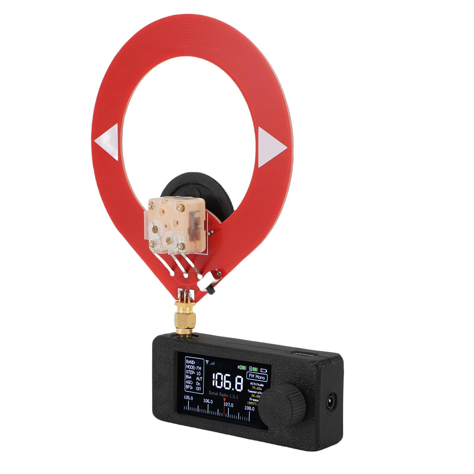 GOWENIC Radio de Bolsillo, Radio de Transistores USB SI4732 Am FM LSB con Pantalla a Color de 1,9 Pulgadas y Linterna LED, para Uso Diario en Viajes