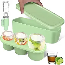 Forma de Gelo Bandeja Molde 3 Tamanhos Para Copo Água Stanley Drinks Silicone Flexível BPA Free
