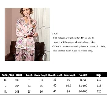 Amazon.co.jp: 女性のパジャマセット、女子100シルクパジャマ