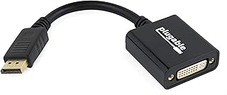 Plugable DisplayPort to DVI Adapter, Driverless, Compatible with Windows and Linux Systems and Displays up to 1920x1200@60Hz, Passive