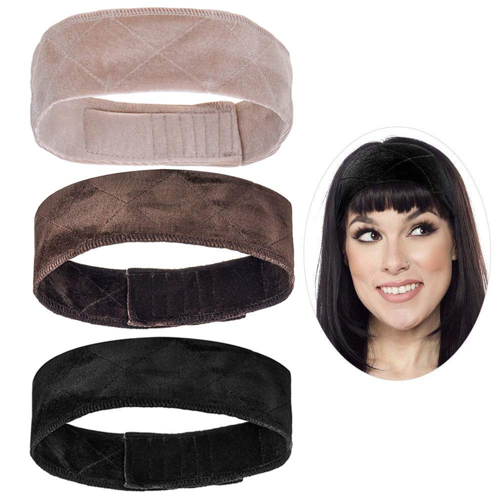 3-Piece headband，Wig Grip Headband, Multipurpose Hair Ties for Women and Men,Secure Wig Band for Regular Wear and Active Use, Non-Slip Wig Grip Cap for Sensitive Scalp-image-15